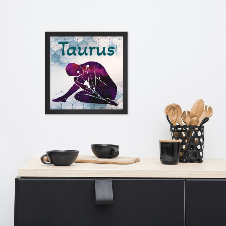 Zodiac Taurus Framed Poster