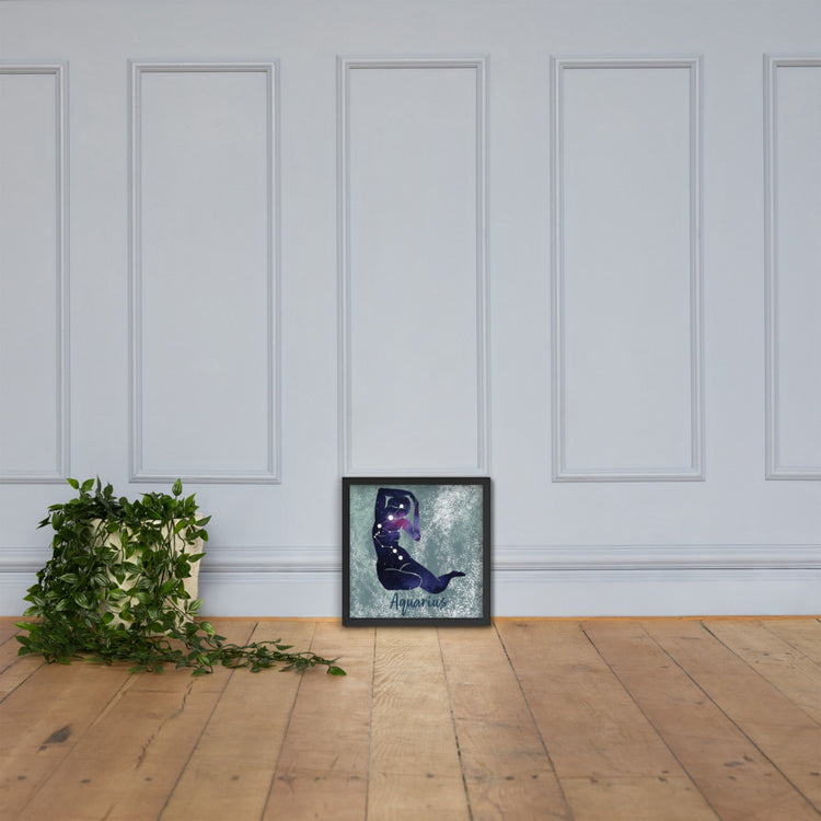 Zodiac Aquarius Framed poster