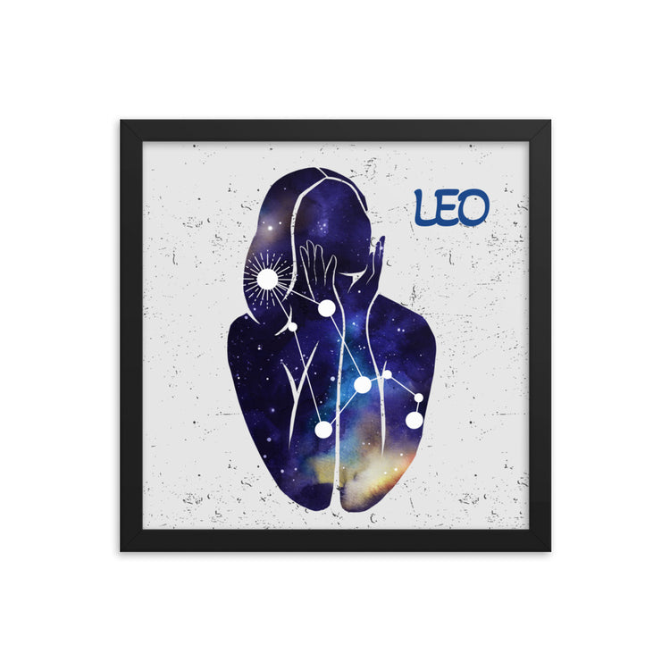 Zodiac Leo Framed poster