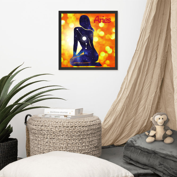 Zodiac Aries Framed Poster