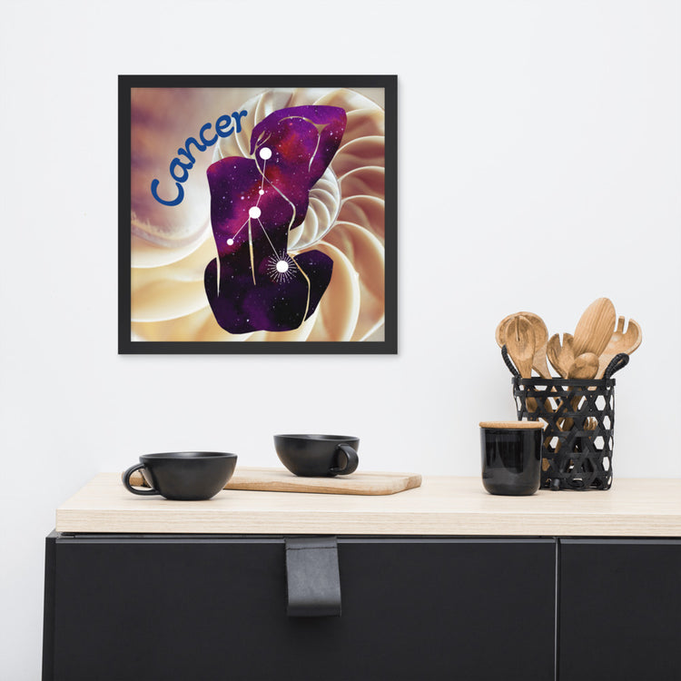 Zodiac Cancer Framed Poster
