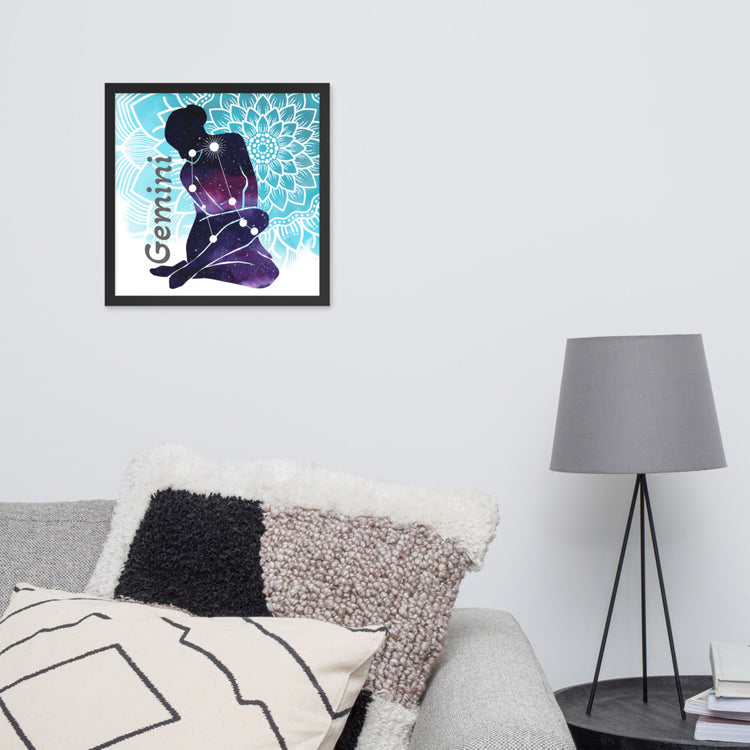 Zodiac Gemini Framed Poster