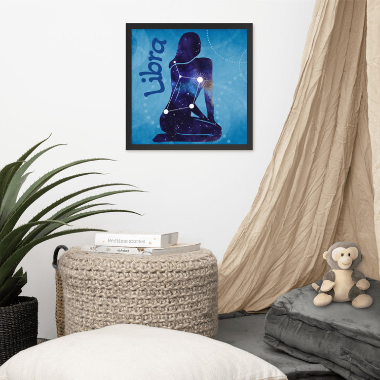 Zodiac Libra Framed Poster