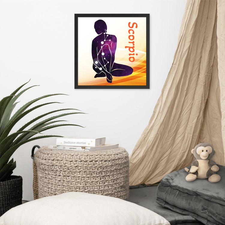 Zodiac Scorpio Framed Poster