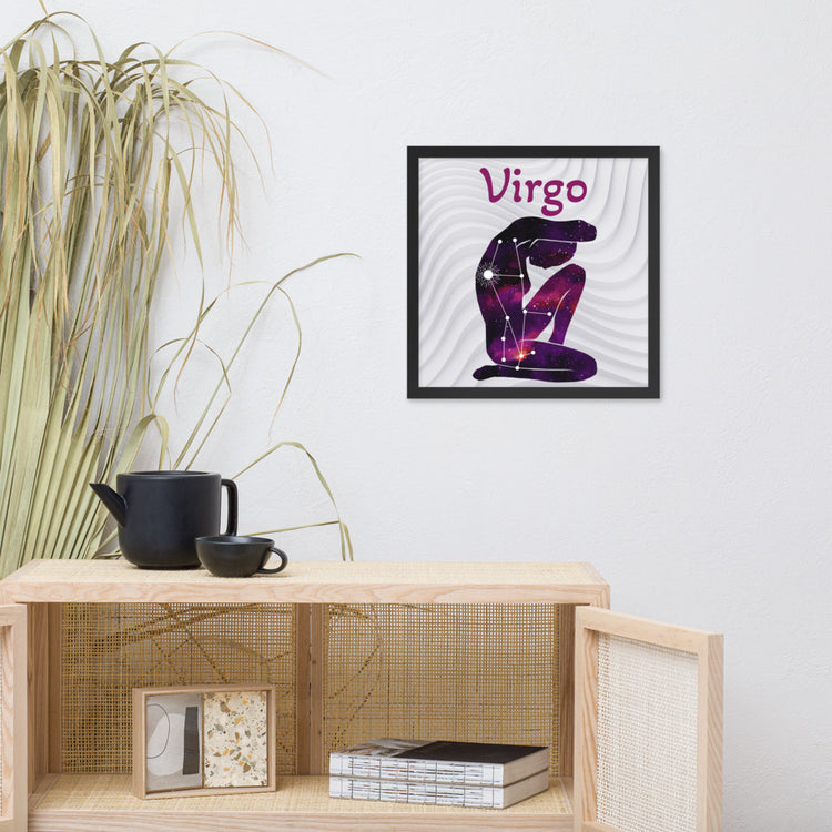 Zodiac Virgo Framed poster