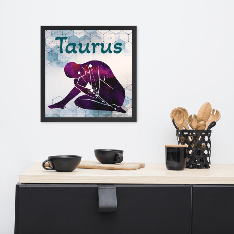 Zodiac Taurus Framed Poster