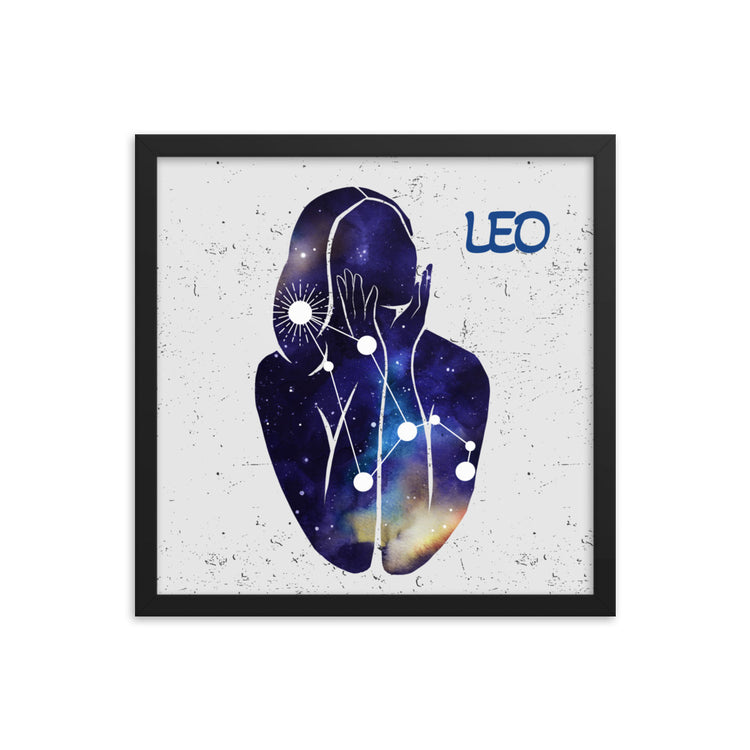 Zodiac Leo Framed poster