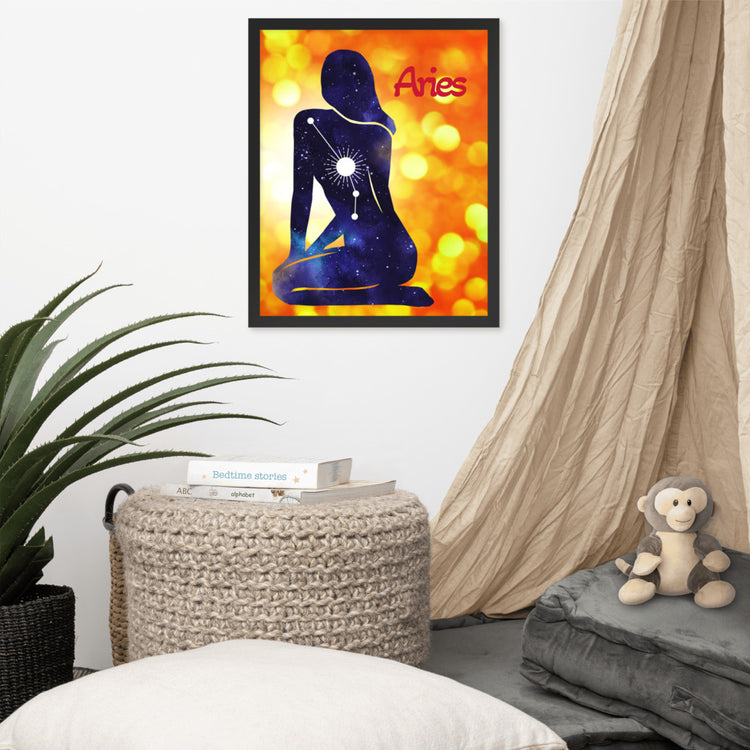 Zodiac Aries Framed Poster