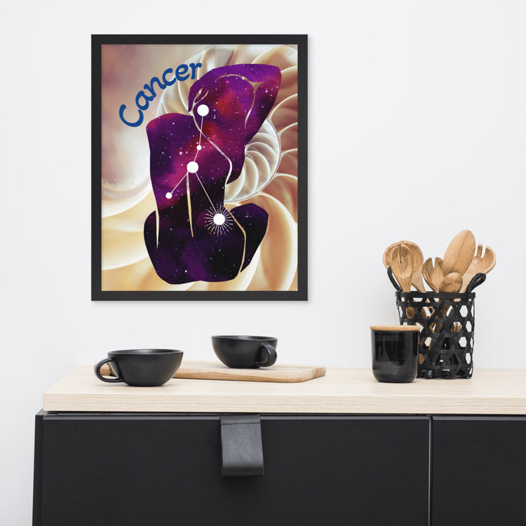 Zodiac Cancer Framed Poster