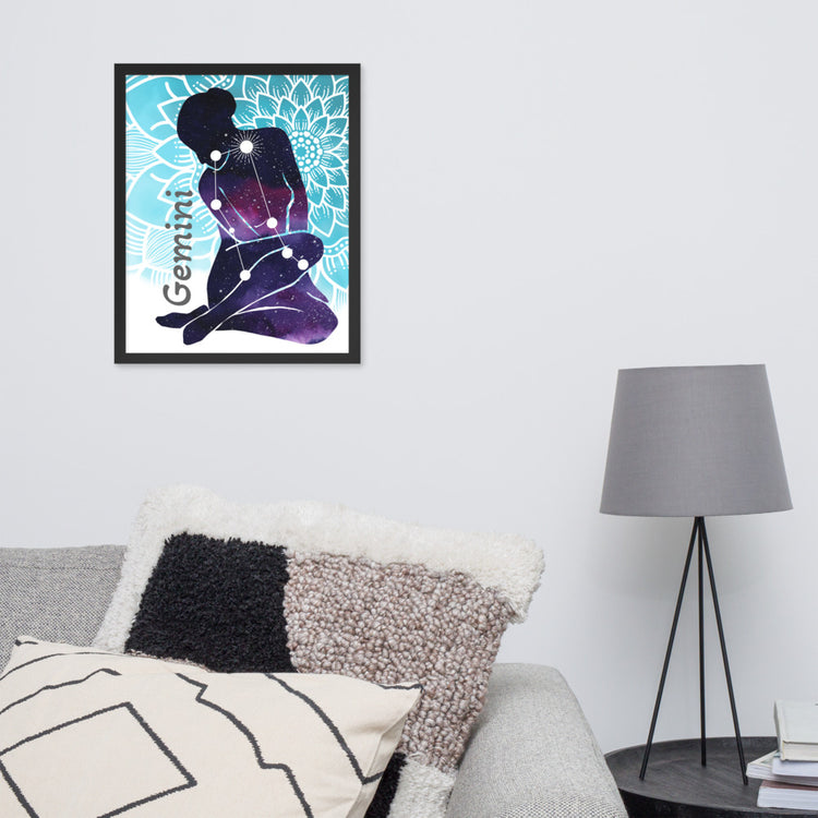 Zodiac Gemini Framed Poster