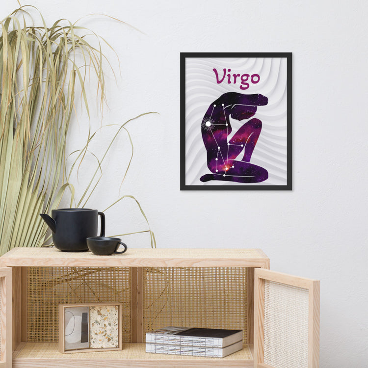 Zodiac Virgo Framed poster