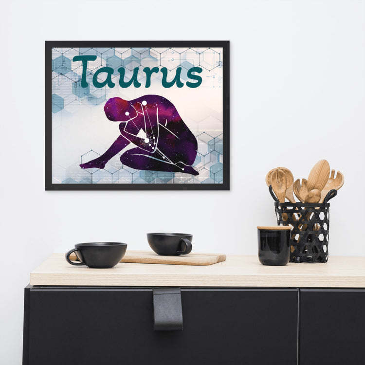 Zodiac Taurus Framed Poster