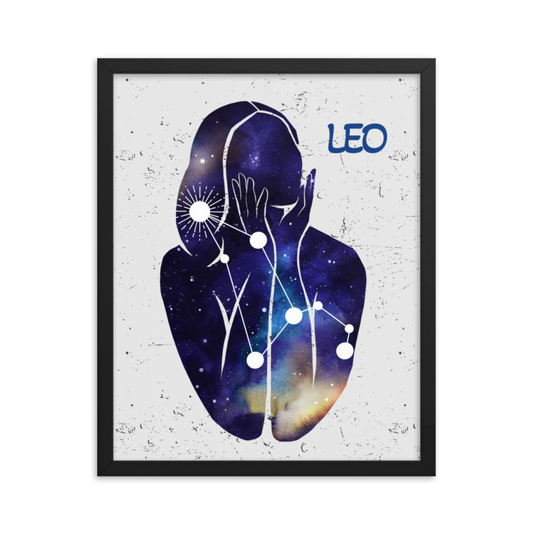 Zodiac Leo Framed poster