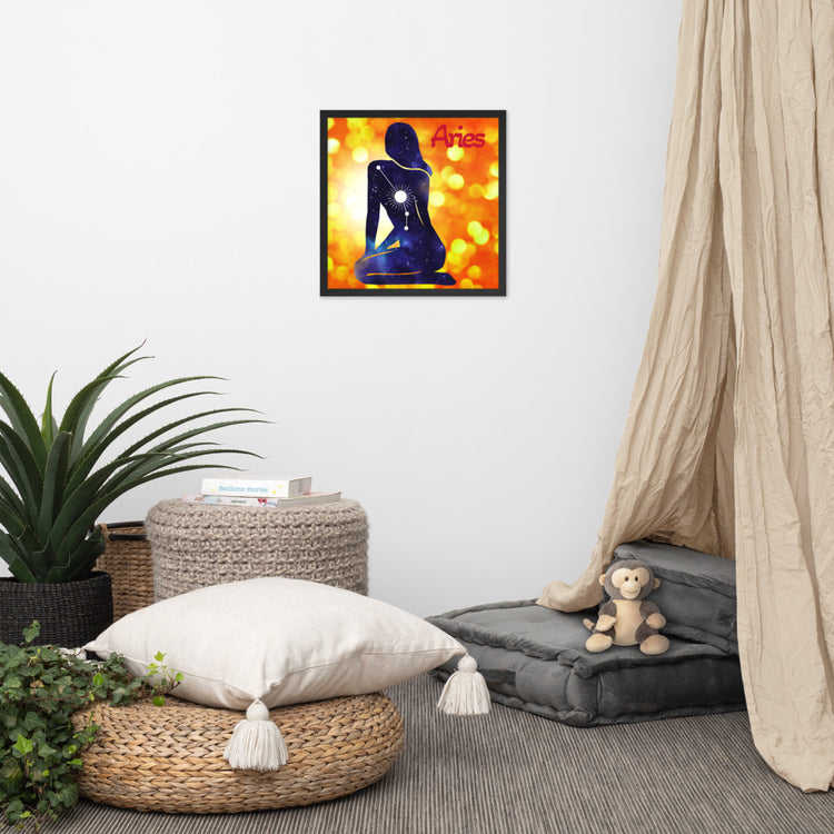 Zodiac Aries Framed Poster