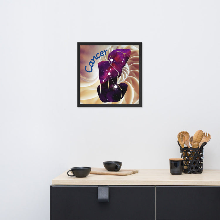Zodiac Cancer Framed Poster