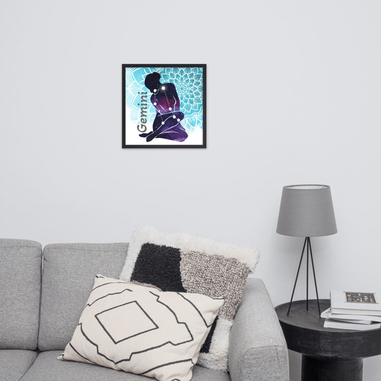 Zodiac Gemini Framed Poster