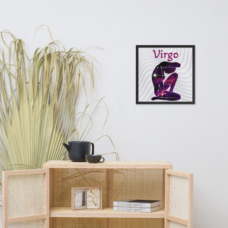 Zodiac Virgo Framed poster