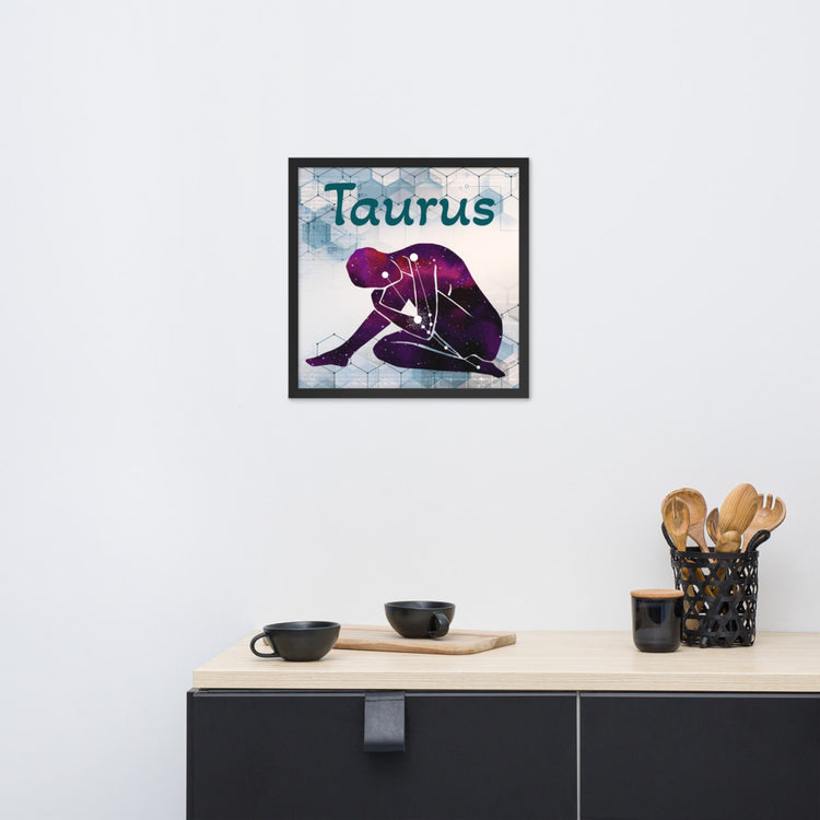 Zodiac Taurus Framed Poster
