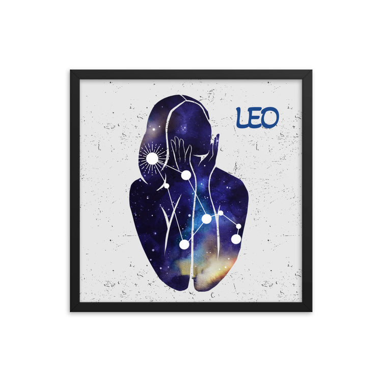 Zodiac Leo Framed poster