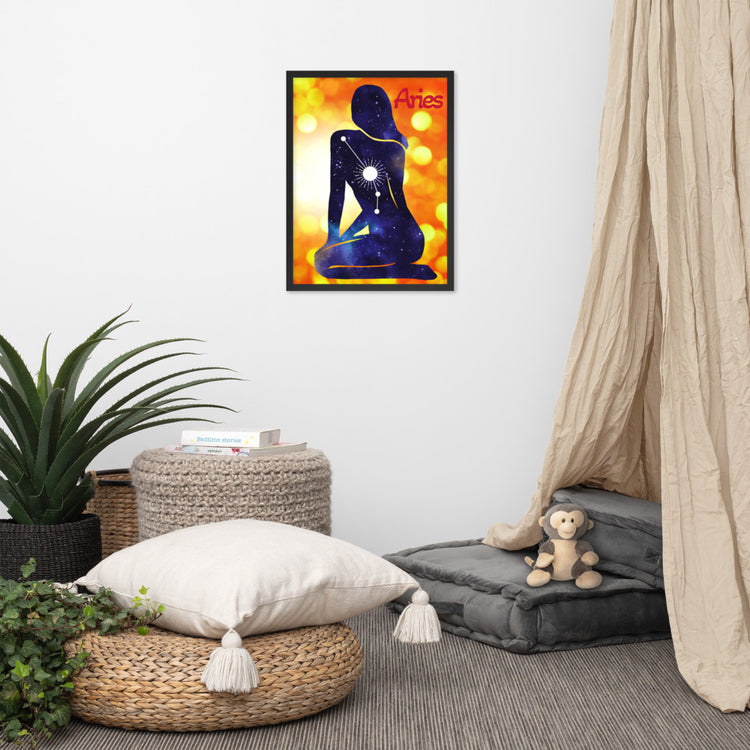 Zodiac Aries Framed Poster