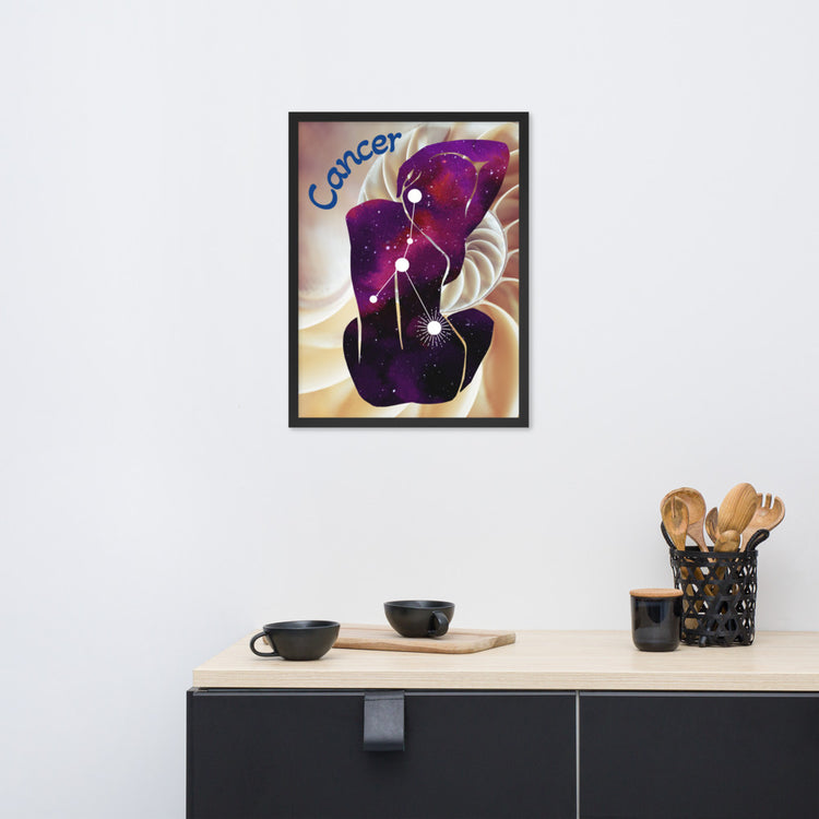 Zodiac Cancer Framed Poster