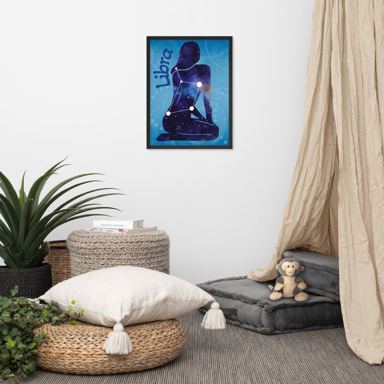 Zodiac Libra Framed Poster