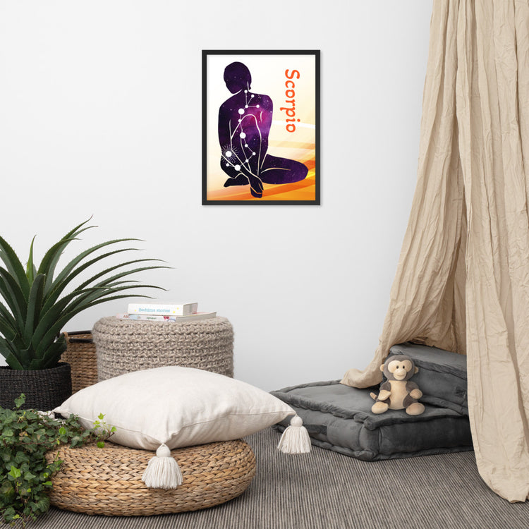Zodiac Scorpio Framed Poster