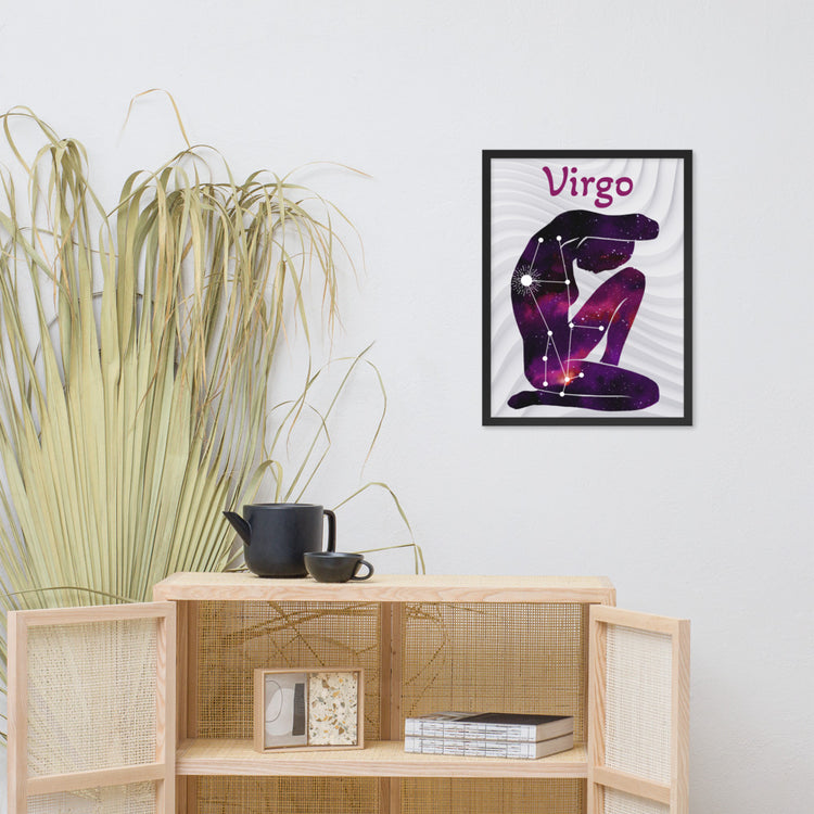 Zodiac Virgo Framed poster