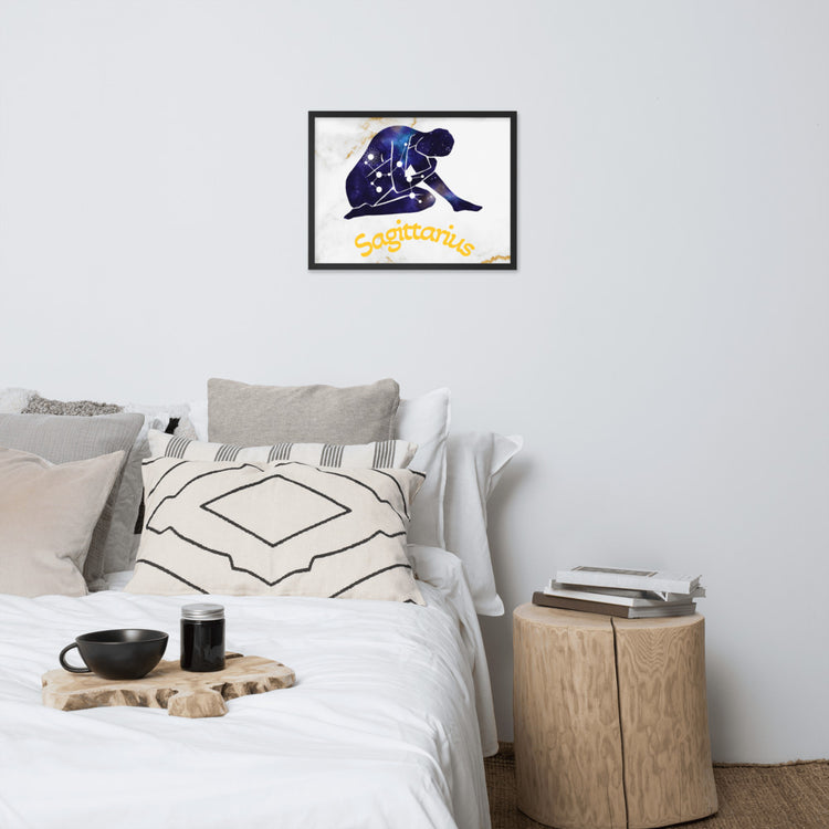 Zodiac Sagittarius Framed poster