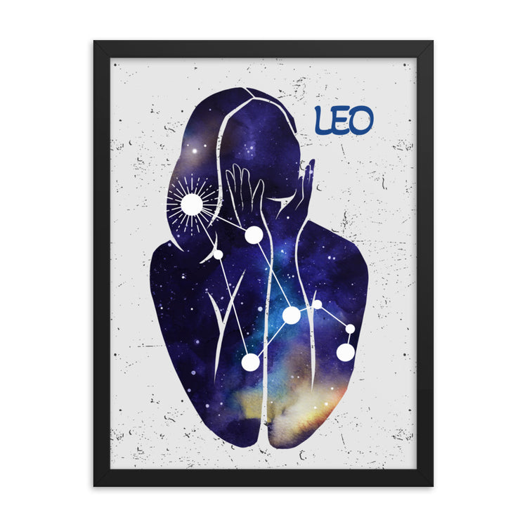 Zodiac Leo Framed poster