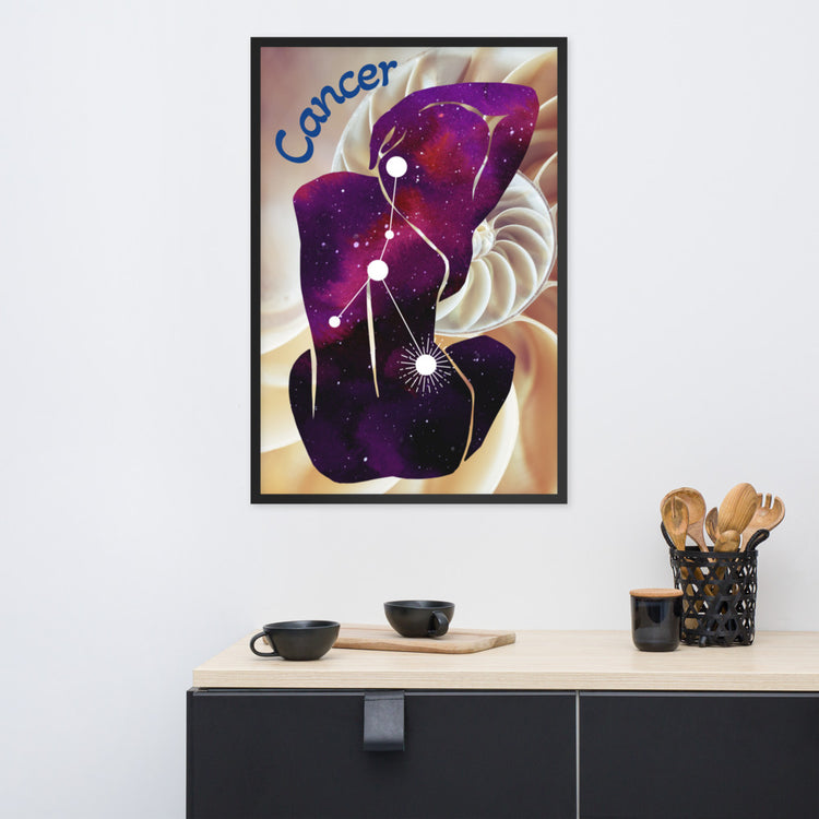 Zodiac Cancer Framed Poster