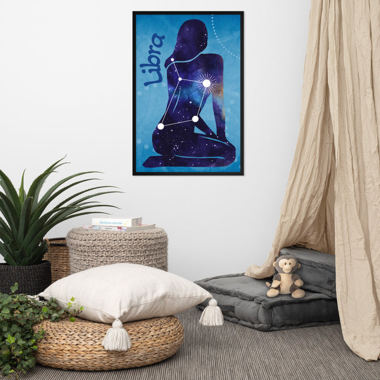 Zodiac Libra Framed Poster