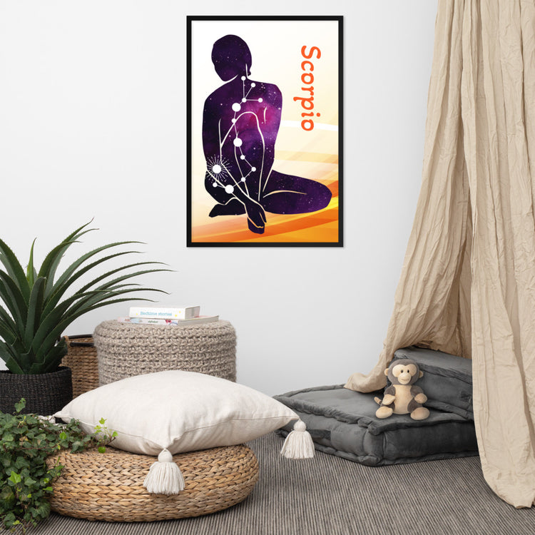 Zodiac Scorpio Framed Poster