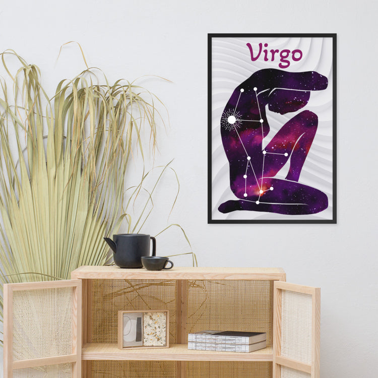 Zodiac Virgo Framed poster