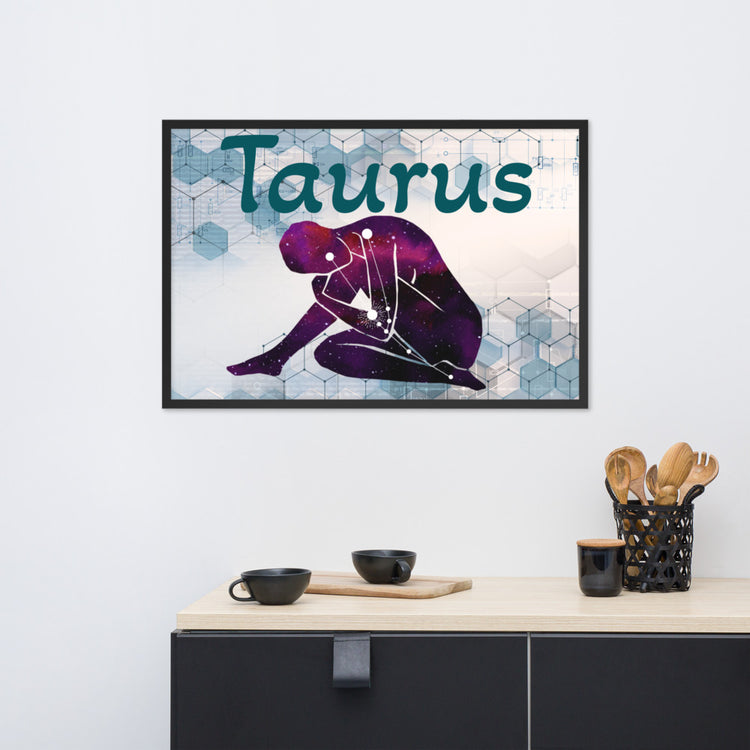 Zodiac Taurus Framed Poster