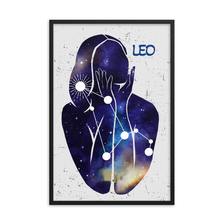 Zodiac Leo Framed poster
