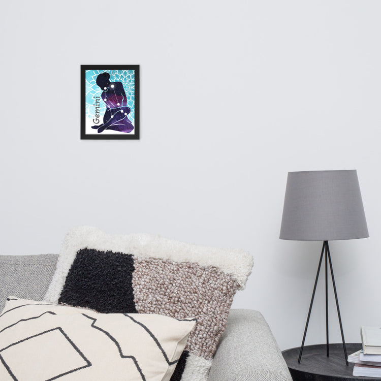 Zodiac Gemini Framed Poster