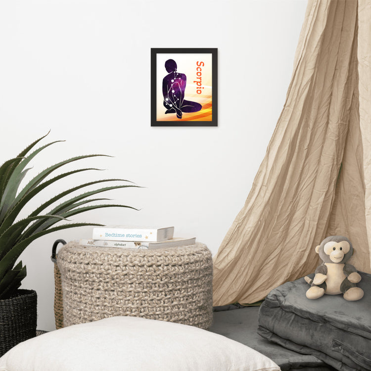 Zodiac Scorpio Framed Poster