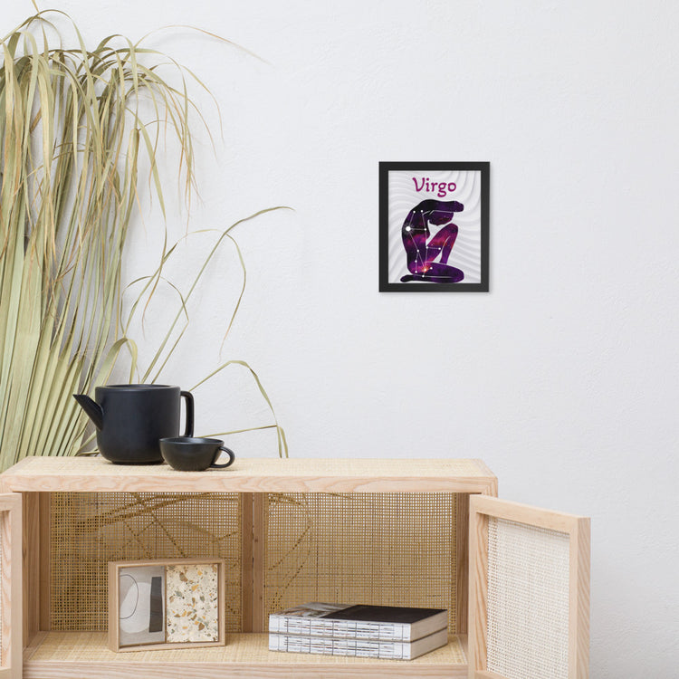 Zodiac Virgo Framed poster