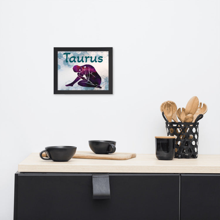 Zodiac Taurus Framed Poster