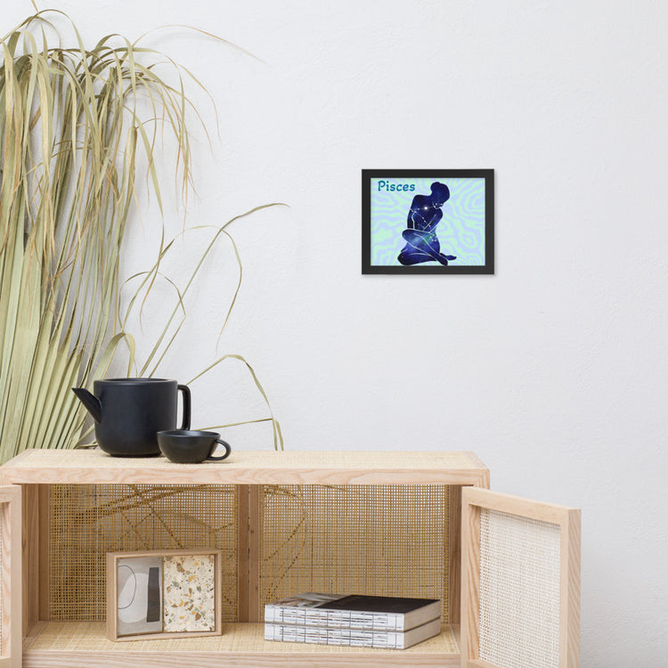 Zodiac Pisces Framed Poster
