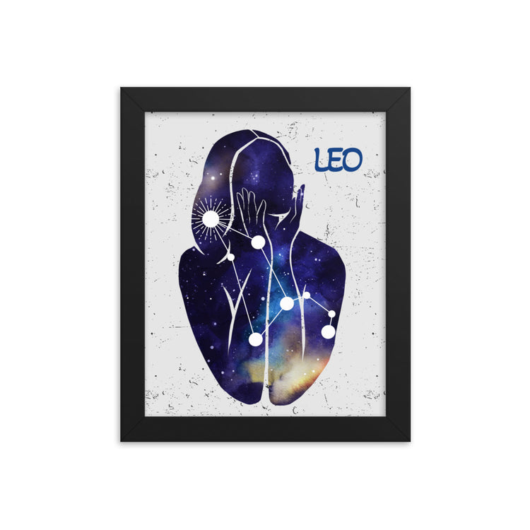 Zodiac Leo Framed poster
