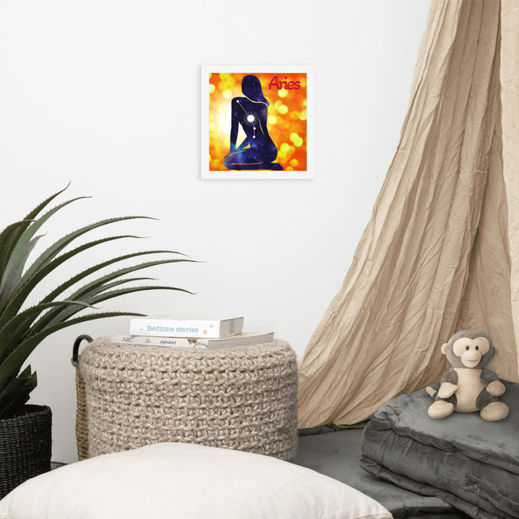 Zodiac Aries Framed Poster