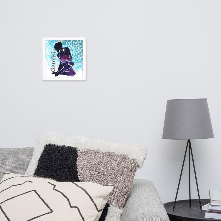 Zodiac Gemini Framed Poster