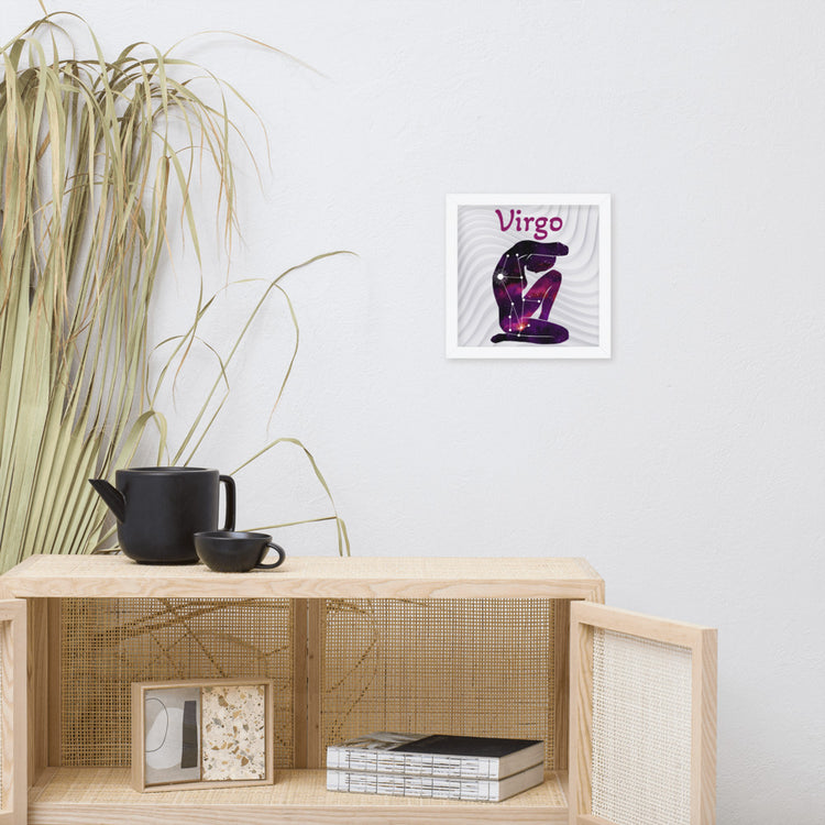 Zodiac Virgo Framed poster