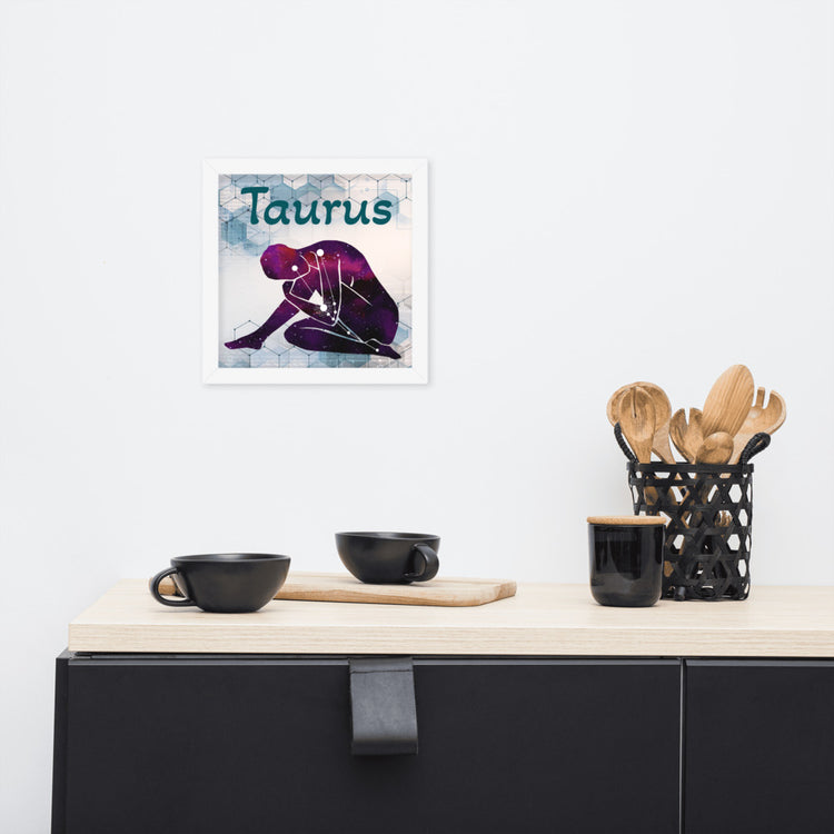 Zodiac Taurus Framed Poster