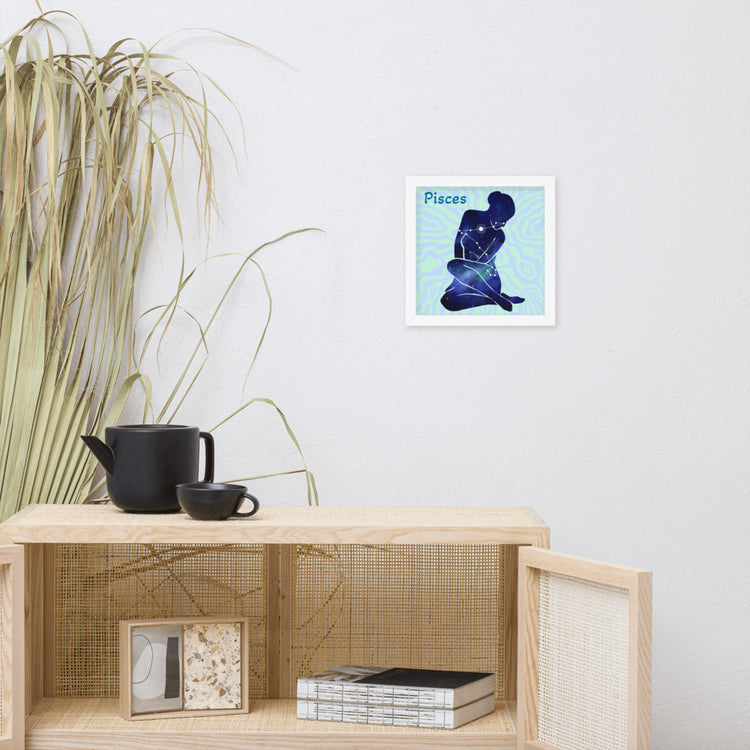 Zodiac Pisces Framed Poster