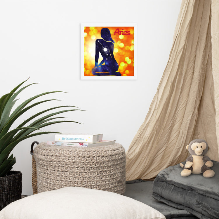 Zodiac Aries Framed Poster