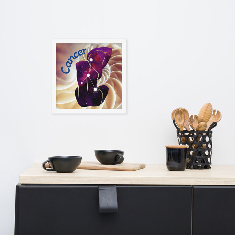 Zodiac Cancer Framed Poster