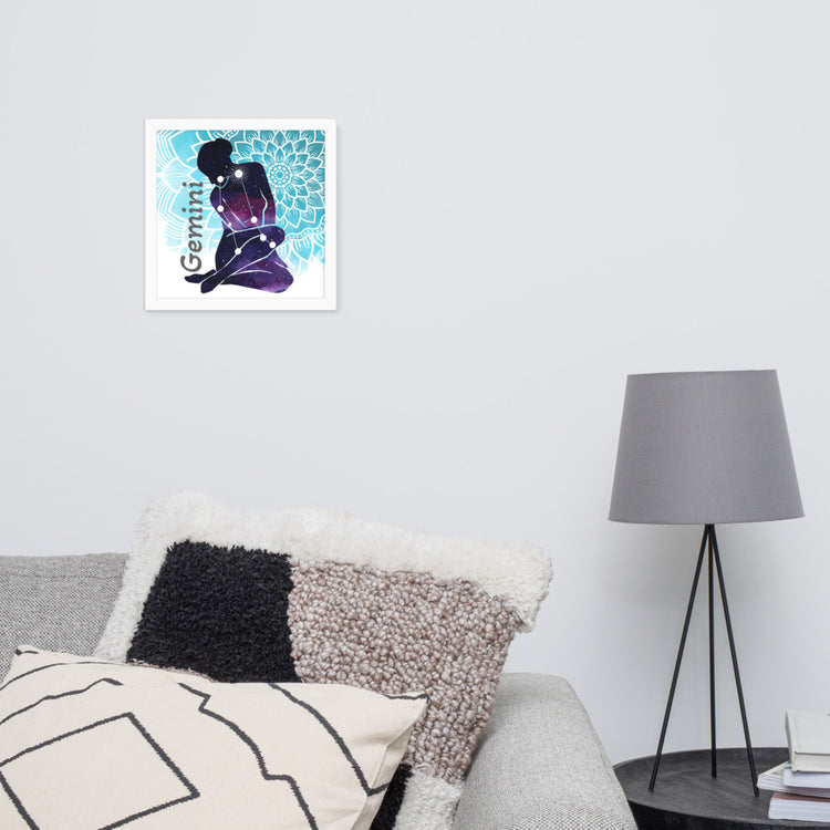 Zodiac Gemini Framed Poster